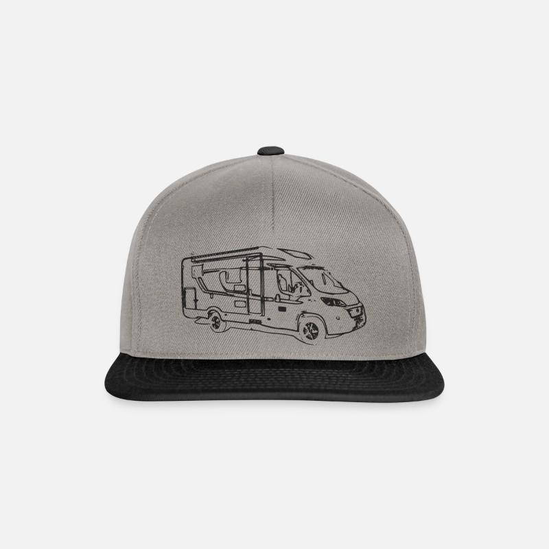 T337 - Snapback Cap - graphite/black