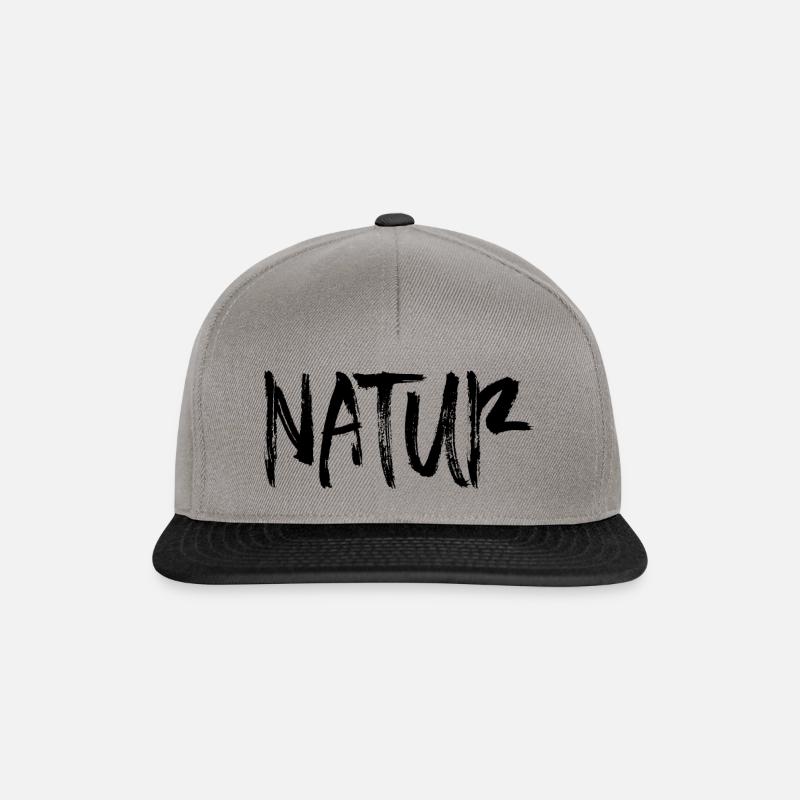 Natur - Snapback Cap - Graphit/Schwarz