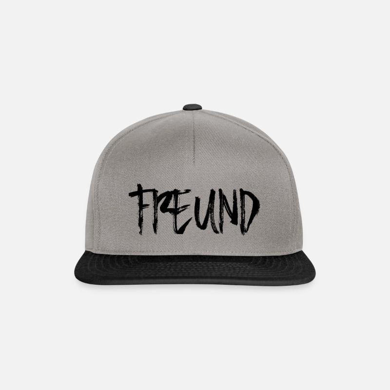 Freund - Snapback Cap - Graphit/Schwarz