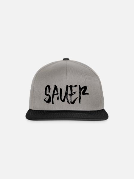 Sauer - Snapback Cap - Graphit/Schwarz