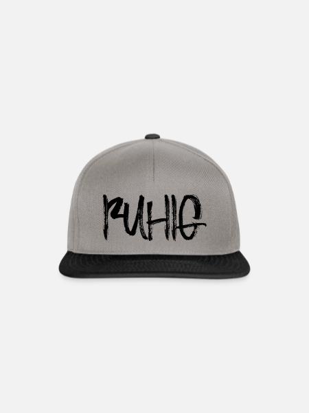 Ruhig - Snapback Cap - Graphit/Schwarz
