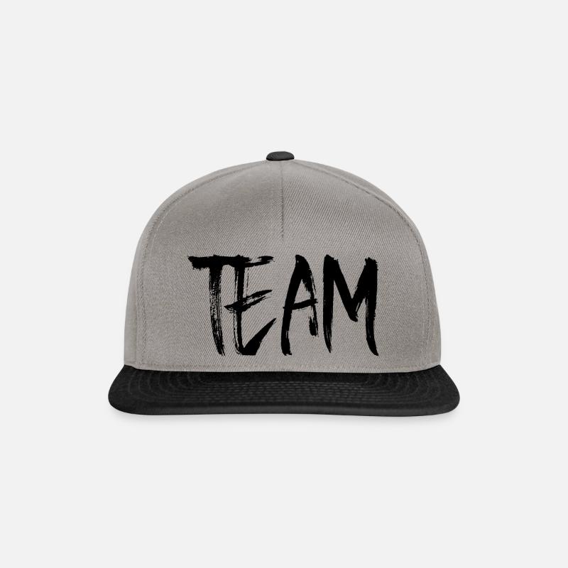 ÉQUIPE - Casquette snapback - gris graphite/noir