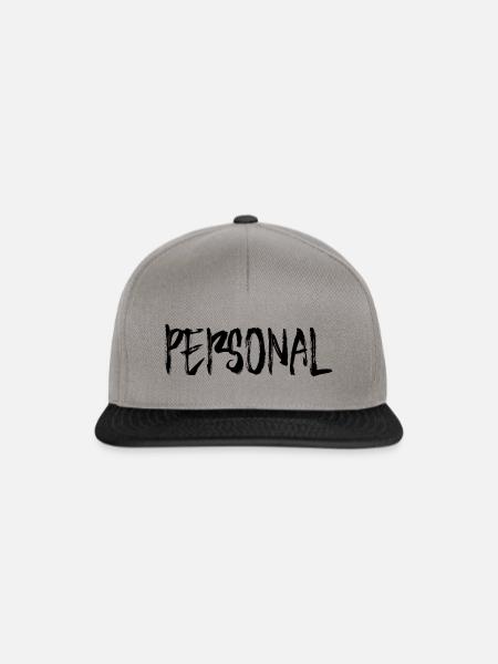 PERSONAL - Snapback Cap - Graphit/Schwarz