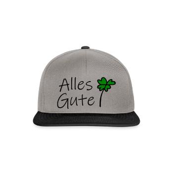 Alles Gute - Snapback Cap - Graphit/Schwarz - Vorne