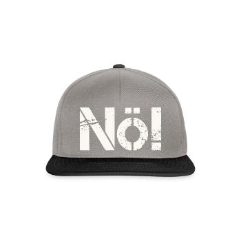 Nö! Einfach immer nein sagen. - Snapback Cap - Graphit/Schwarz - Vorne