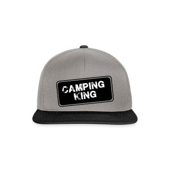 camping king - the master - Snapback Cap - graphite/black - Front
