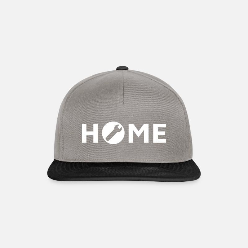 Werkstatt, Baustelle, Atelier, Studio - Snapback Cap - Graphit/Schwarz