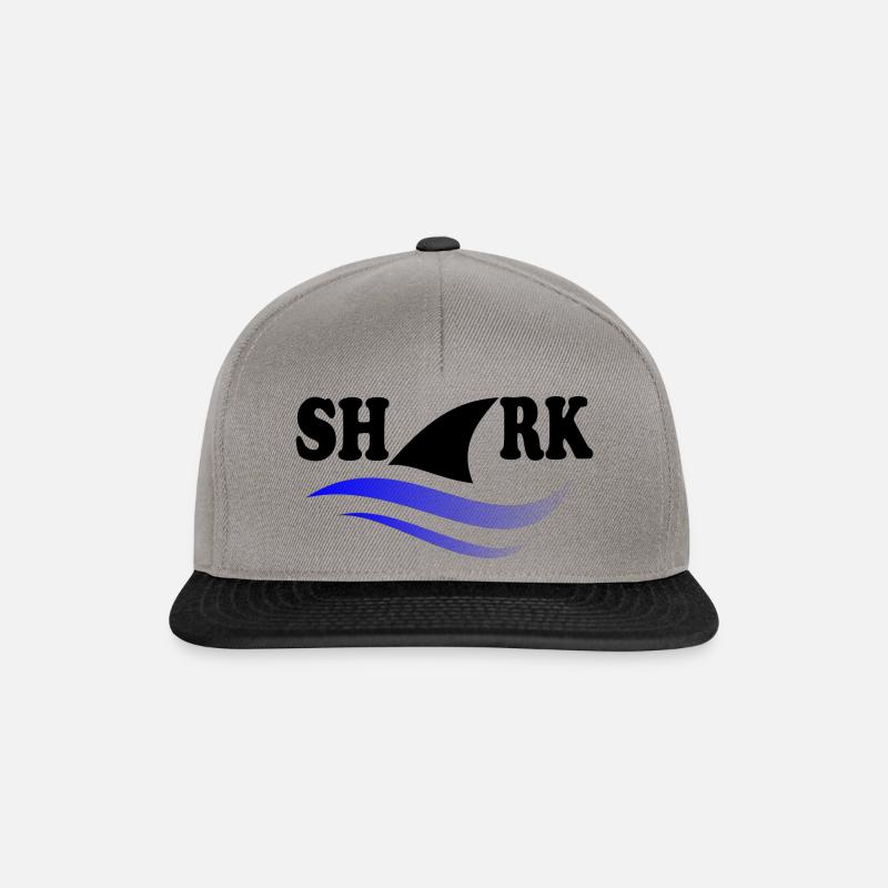 Shark - Snapback Cap - Graphit/Schwarz