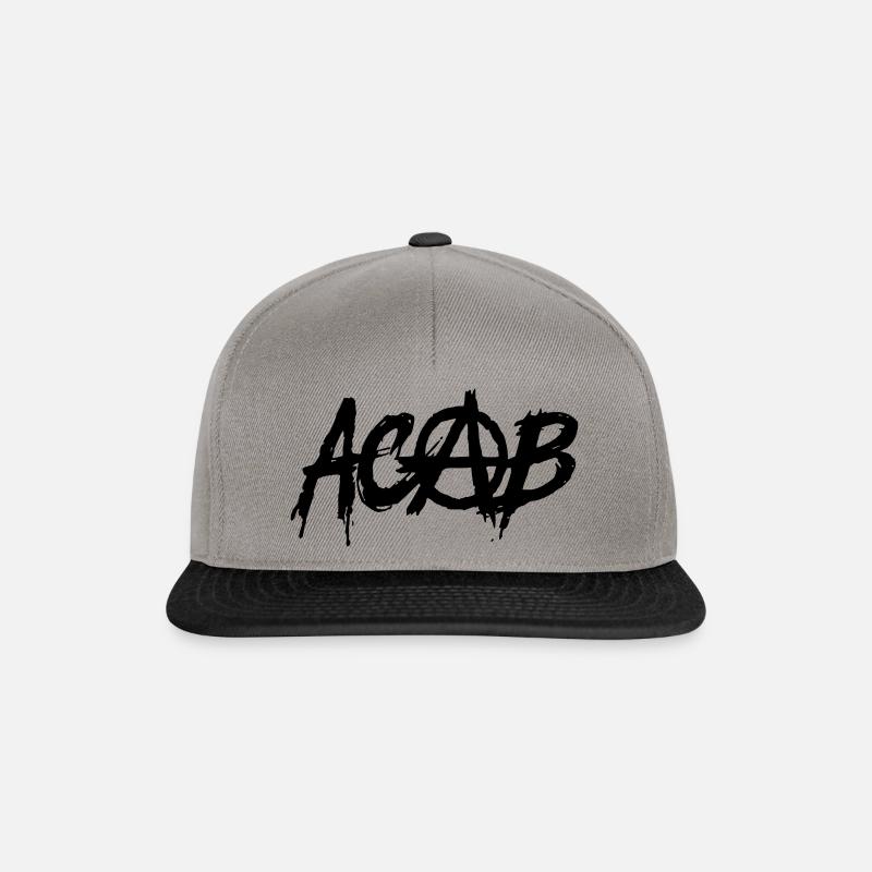 ACAB - Casquette snapback - gris graphite/noir