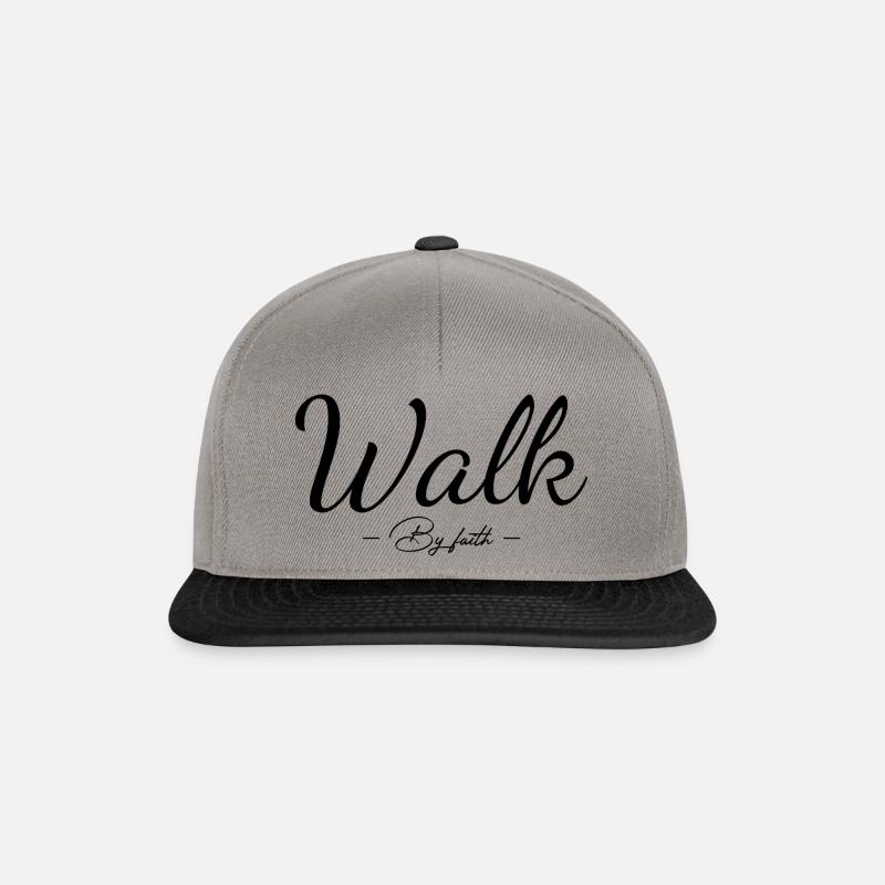 Christliche Sprüche - Snapback Cap - Graphit/Schwarz