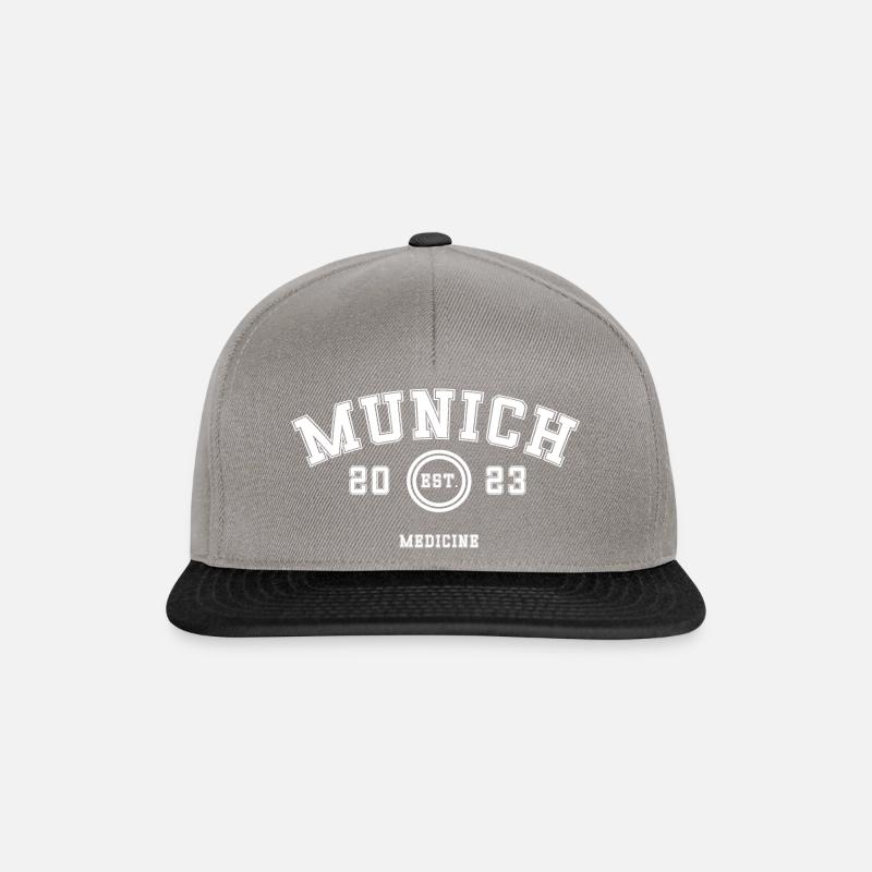 Studium in München: Medezin, 2023 - Snapback Cap - Graphit/Schwarz