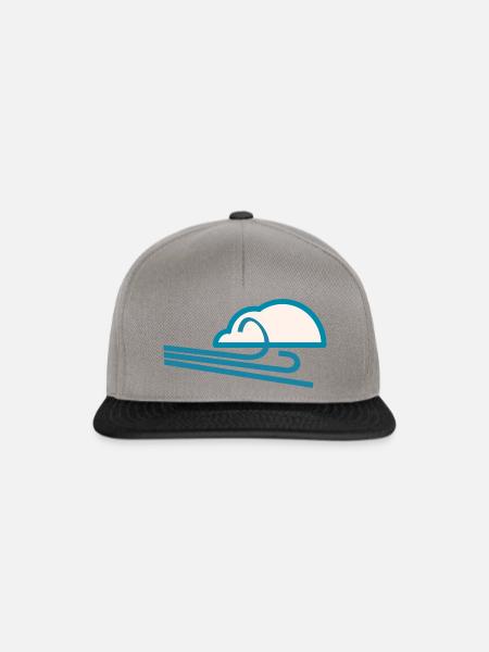 Wetter Windig - Snapback Cap - Graphit/Schwarz