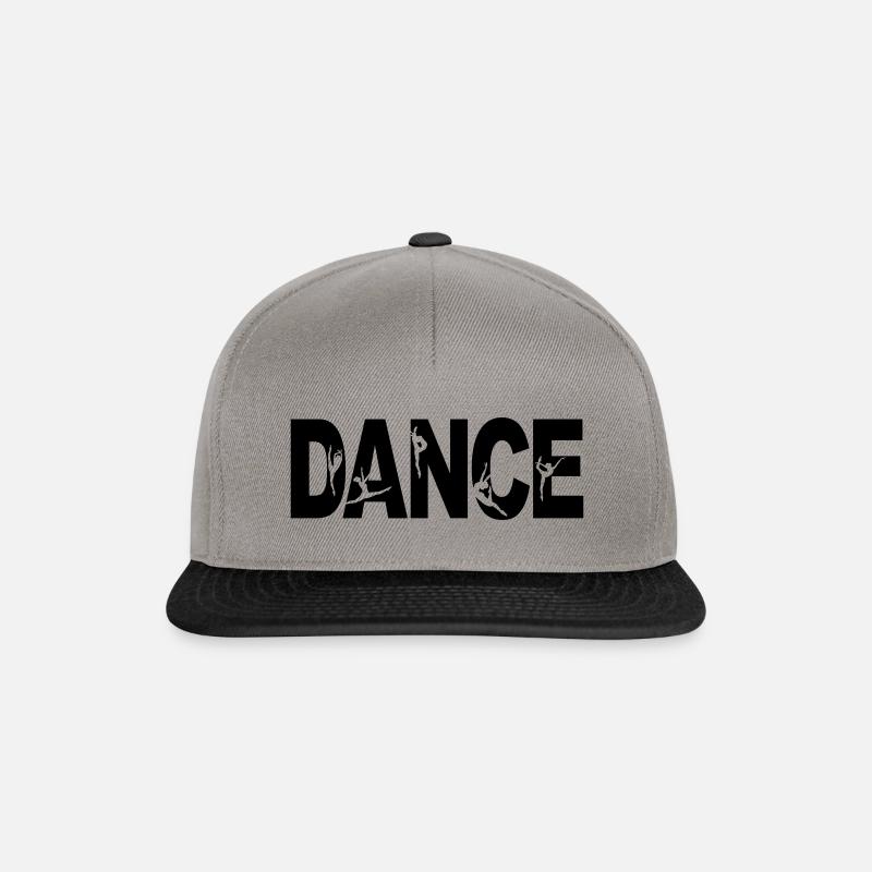 DANCE mit Tänzerinnen im Schriftzug - Snapback Cap - Graphit/Schwarz