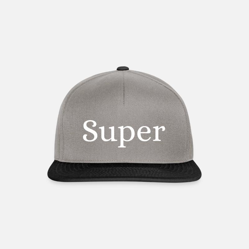 Super - Snapback Cap - Graphit/Schwarz