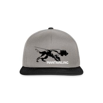 Springer spaniel mantrailing - Snapback Cap - graphite/black - Front