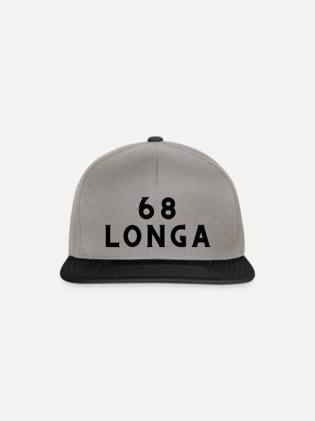 68 Longa Mannheim Monnem - Snapback Cap - Graphit/Schwarz