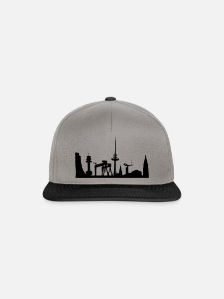 skyline kiel - Snapback Cap - Graphit/Schwarz