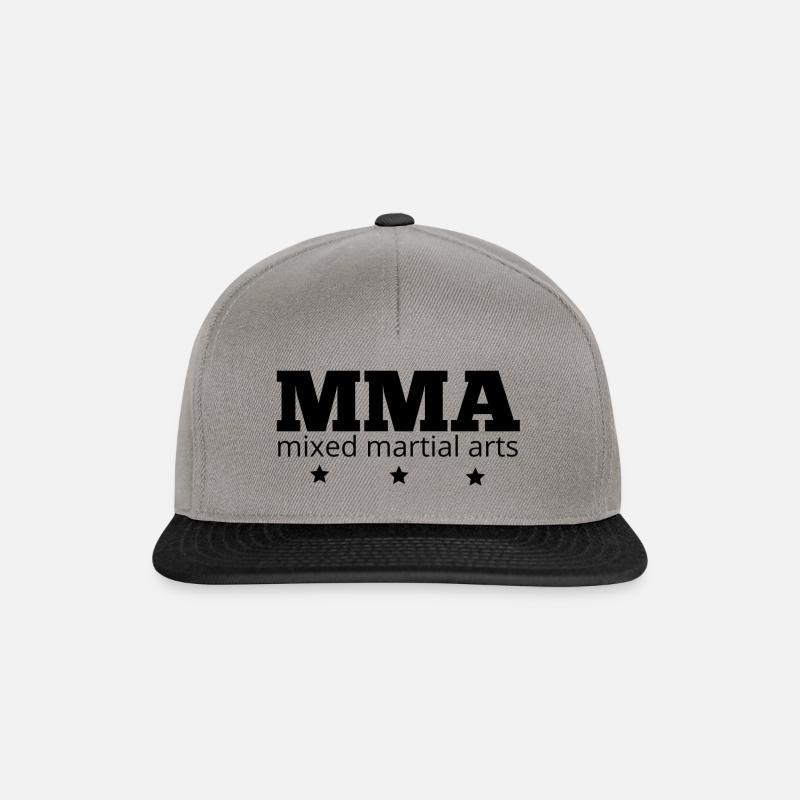 MMA - Snapback Cap - Graphit/Schwarz