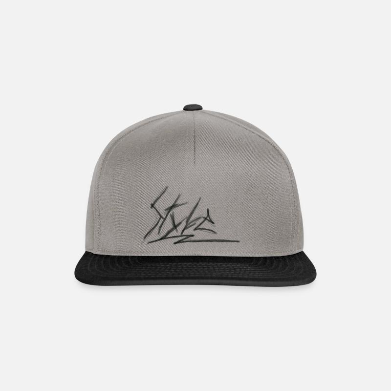 Style élégant - Casquette snapback - gris graphite/noir