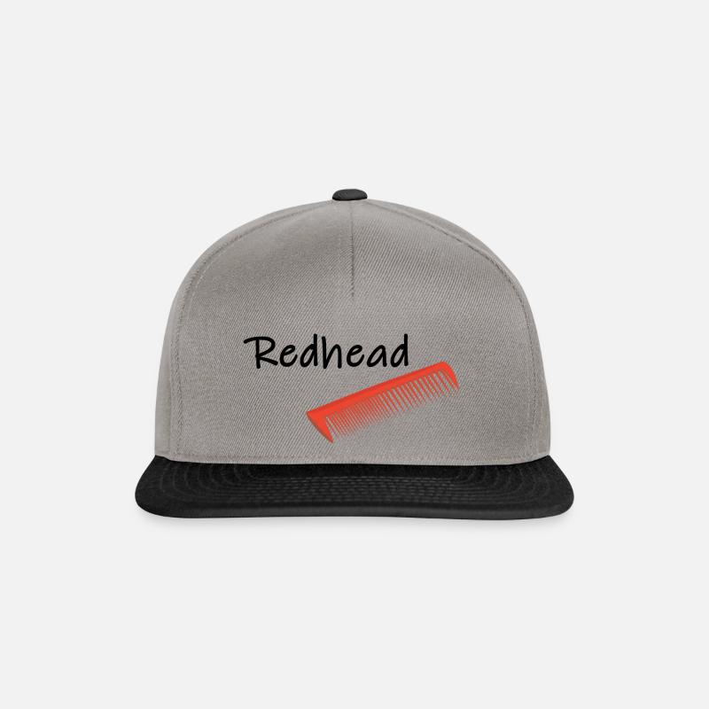 Rotschopf - Snapback Cap - Graphit/Schwarz