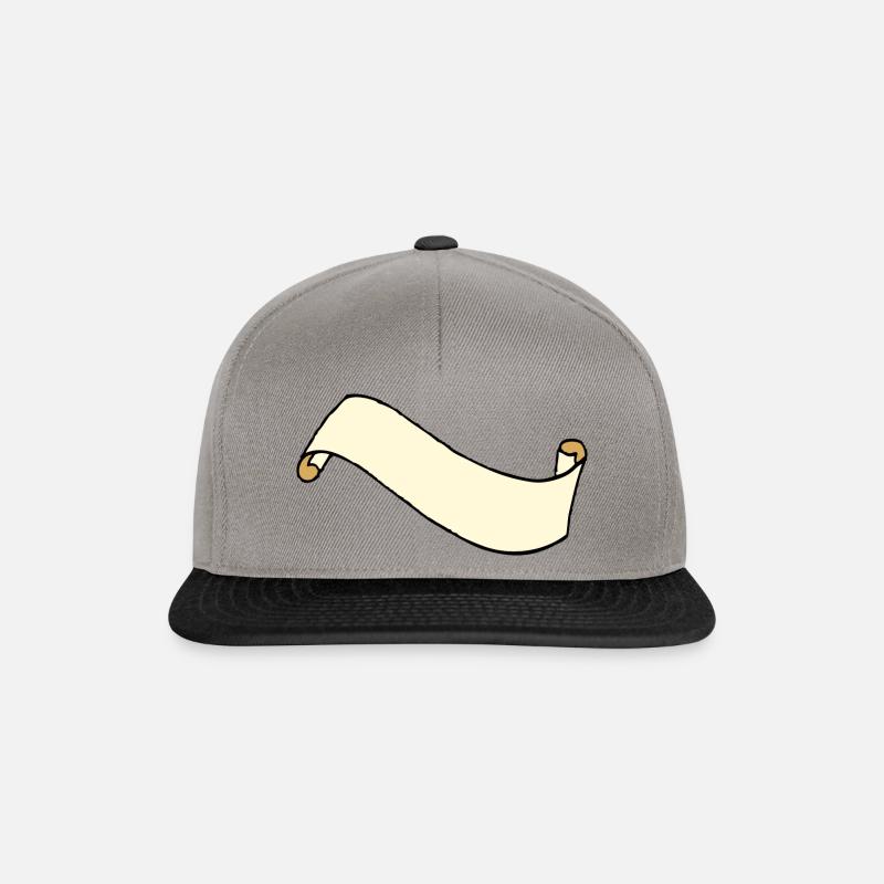 parchment - Snapback Cap - graphite/black