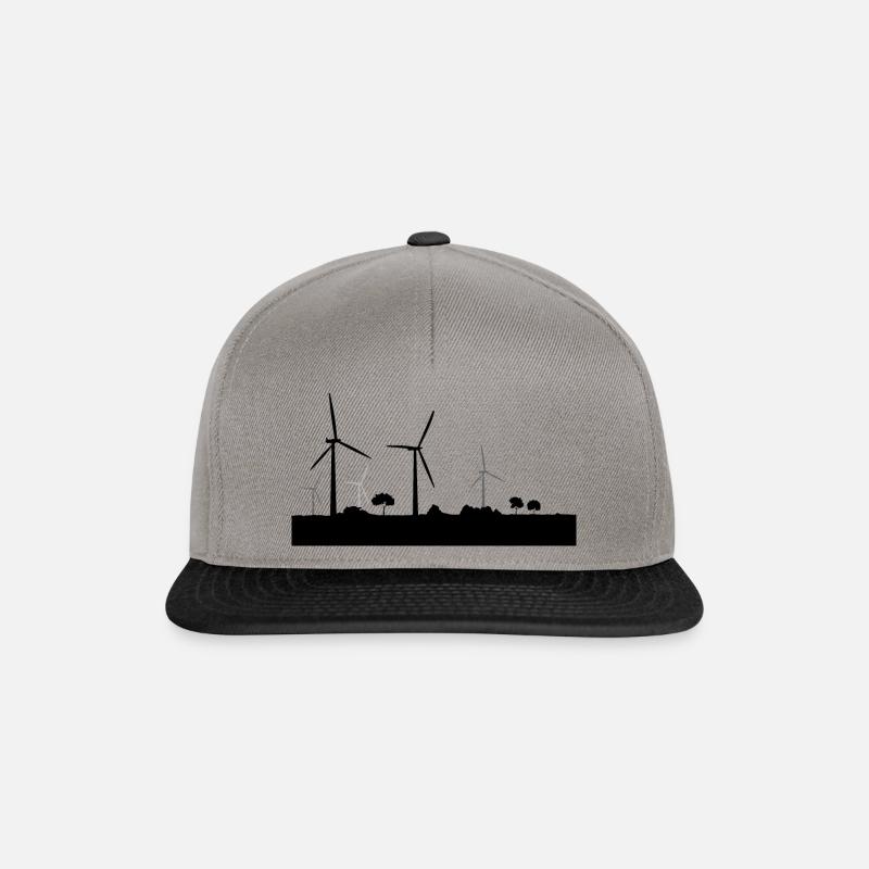 Windenergie - Snapback Cap - Graphit/Schwarz