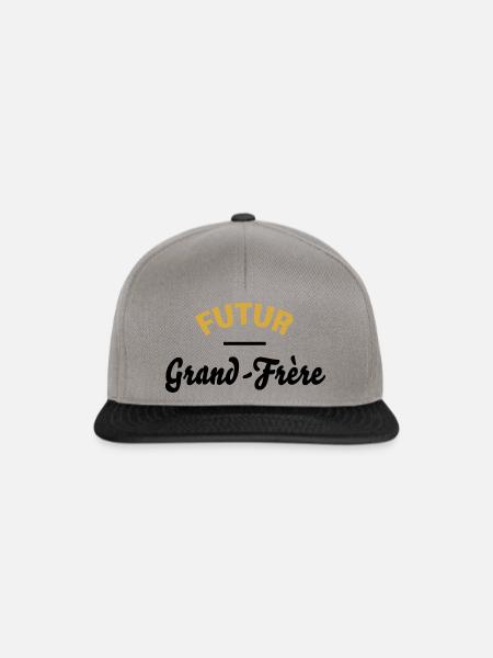 Zukünftiger großer Bruder - Snapback Cap - Graphit/Schwarz