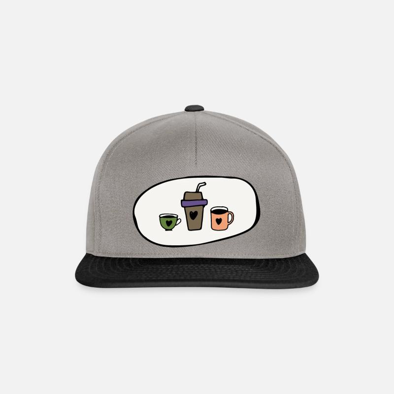 Enjoy coffee - Snapback Cap - graphite/black