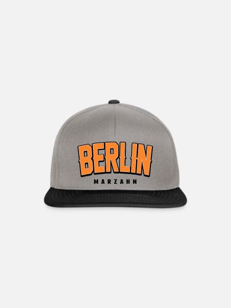 berlin marzahn - Snapback Cap - Graphit/Schwarz