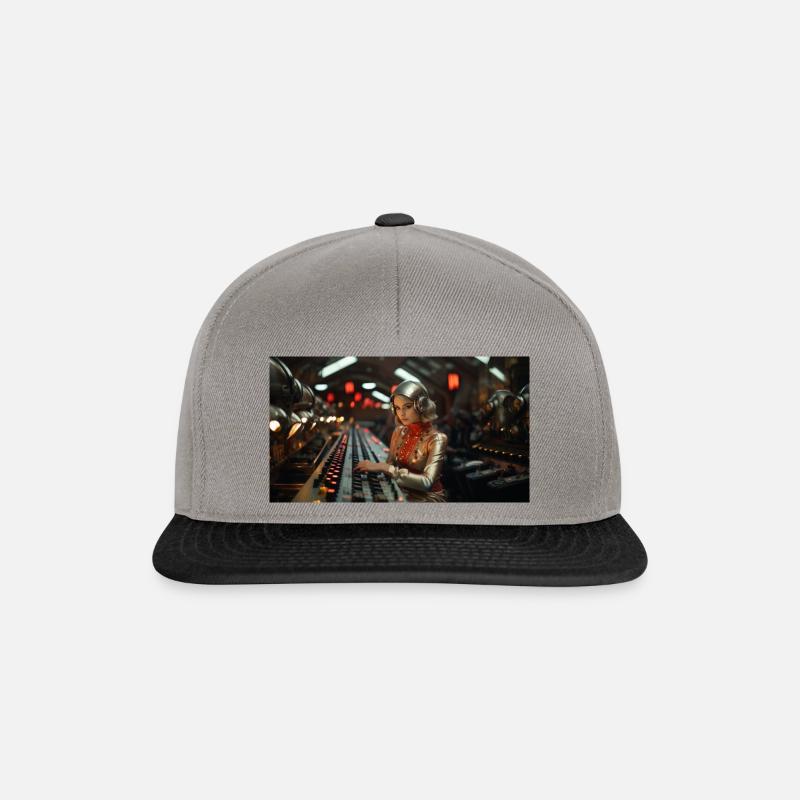 Retro sci-fi - Snapback Cap - Graphit/Schwarz