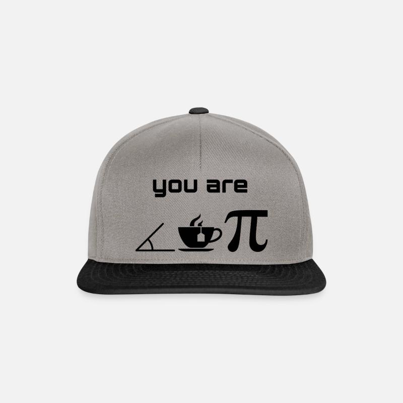Math joke funny cute - Snapback Cap - graphite/black