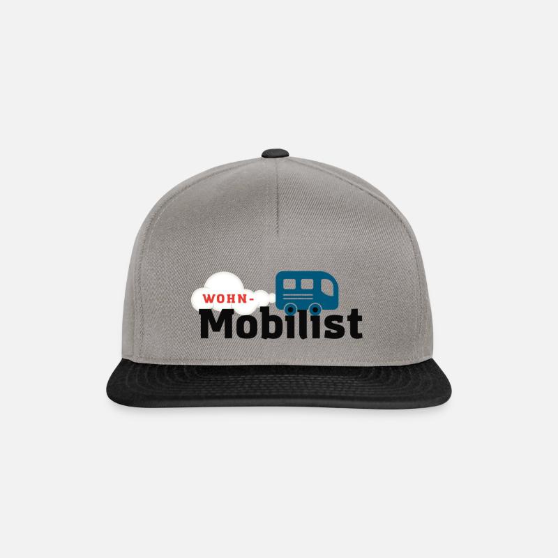 Wohnmobilist - Snapback Cap - Graphit/Schwarz