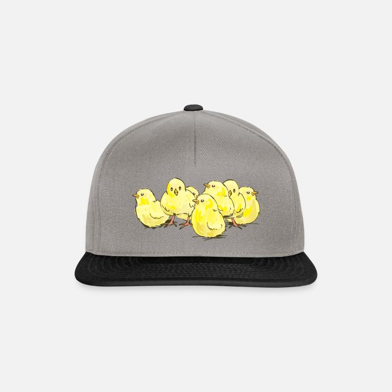 Küken - Snapback Cap - Graphit/Schwarz