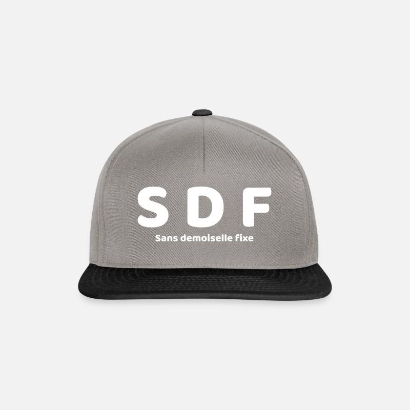 Without a fixed demoiselle - Snapback Cap - graphite/black
