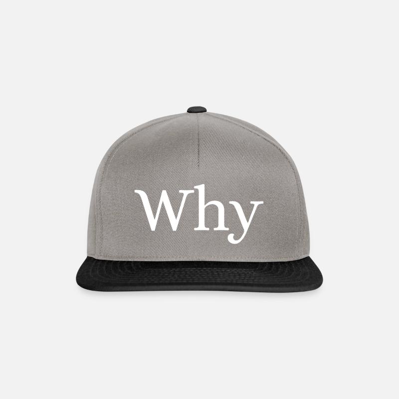 Warum - Snapback Cap - Graphit/Schwarz