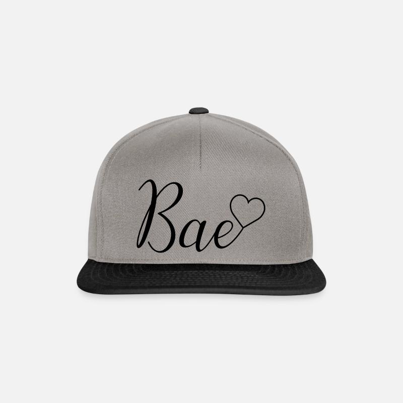 Bae - Casquette snapback - gris graphite/noir