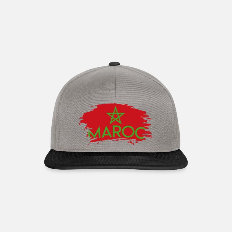 Marokko - Snapback Cap - Graphit/Schwarz