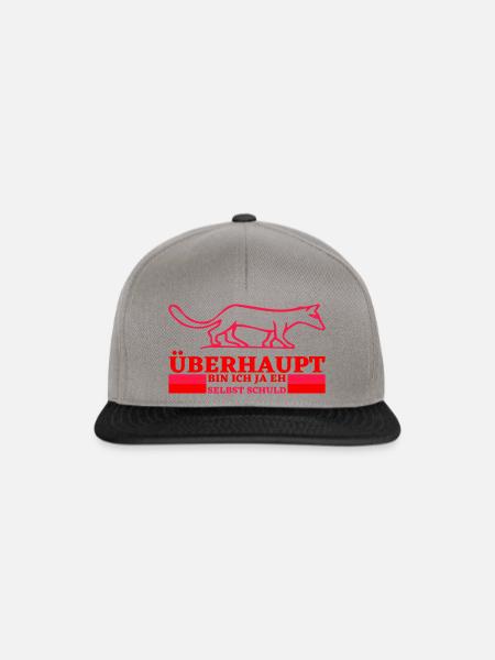 Ich bin immer Schuld - Snapback Cap - Graphit/Schwarz