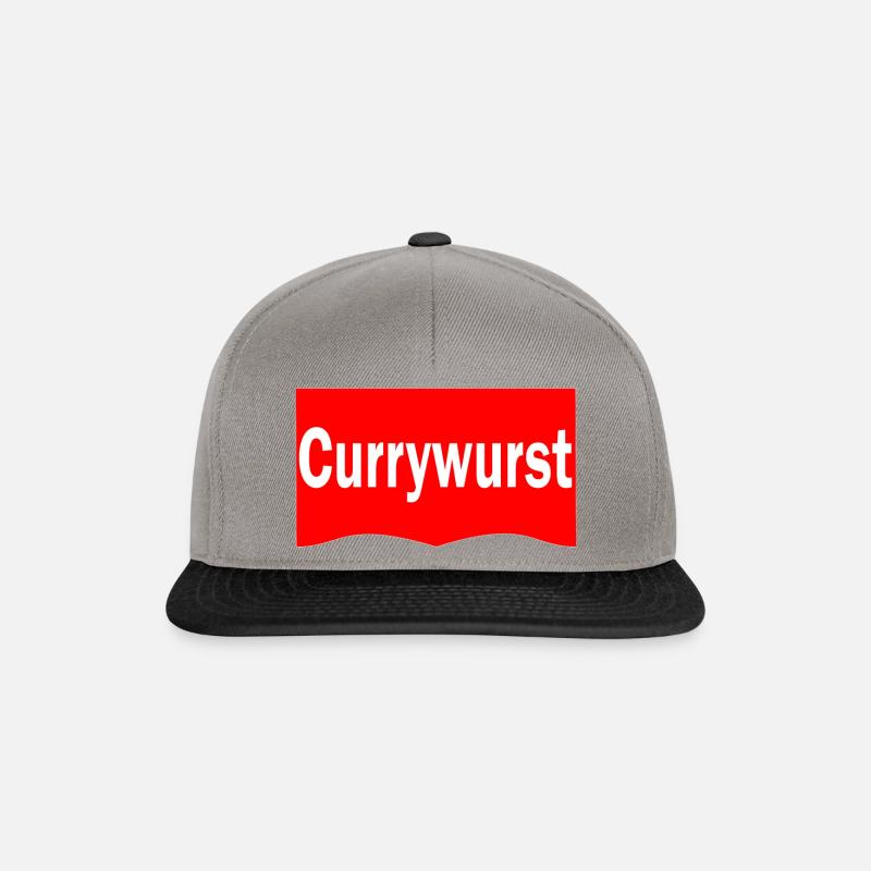 Currywurst - Snapback Cap - Graphit/Schwarz