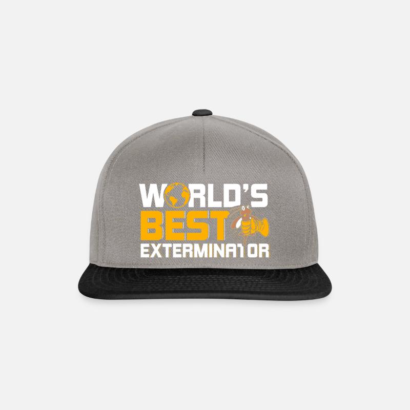 Le meilleur exterminateur au monde Kammerjäger - Casquette snapback - gris graphite/noir