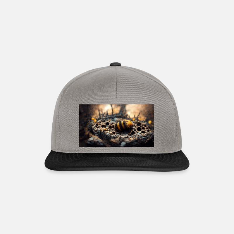 Bienensterben - Snapback Cap - Graphit/Schwarz