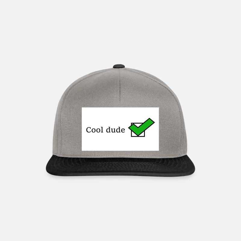 Cool dude - Snapback Cap - Graphit/Schwarz