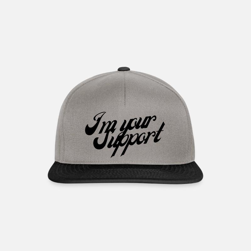 Im your Support Spruch - Snapback Cap - Graphit/Schwarz