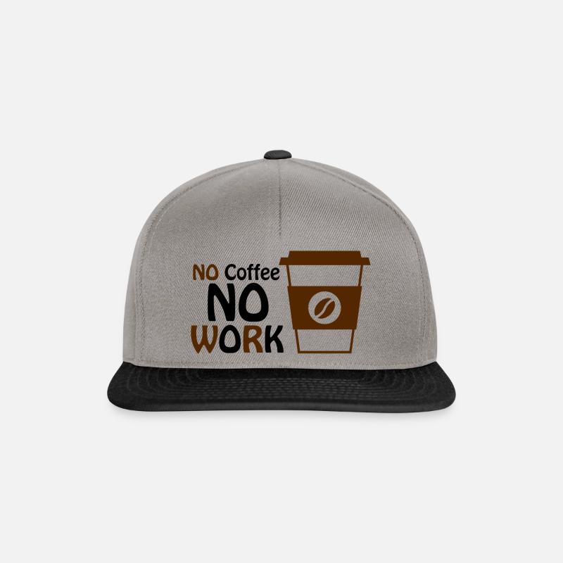 Geschenkidee Humor Café - Snapback Cap - Graphit/Schwarz