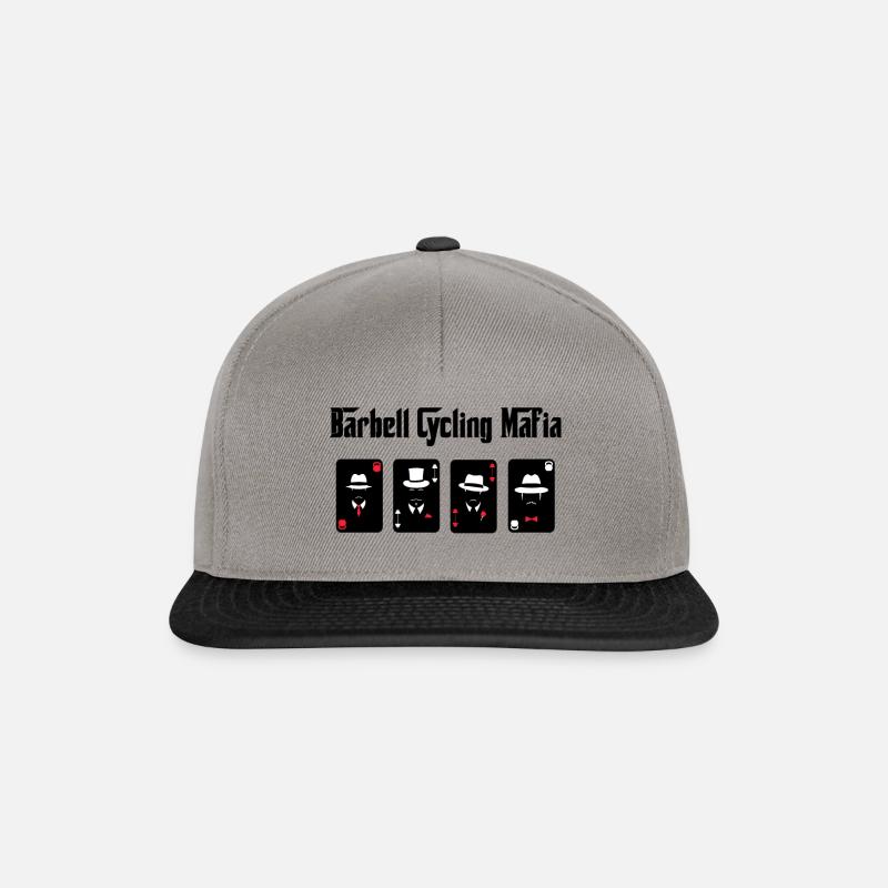 Barbell Cycling Mafia - Snapback Cap - Graphit/Schwarz