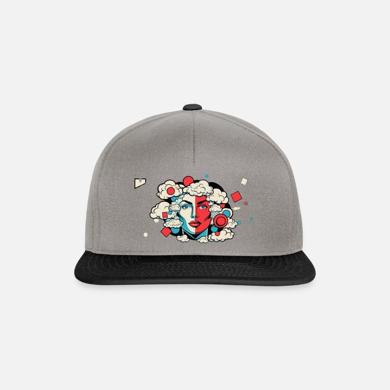 Nuées de l’ - Casquette snapback - gris graphite/noir