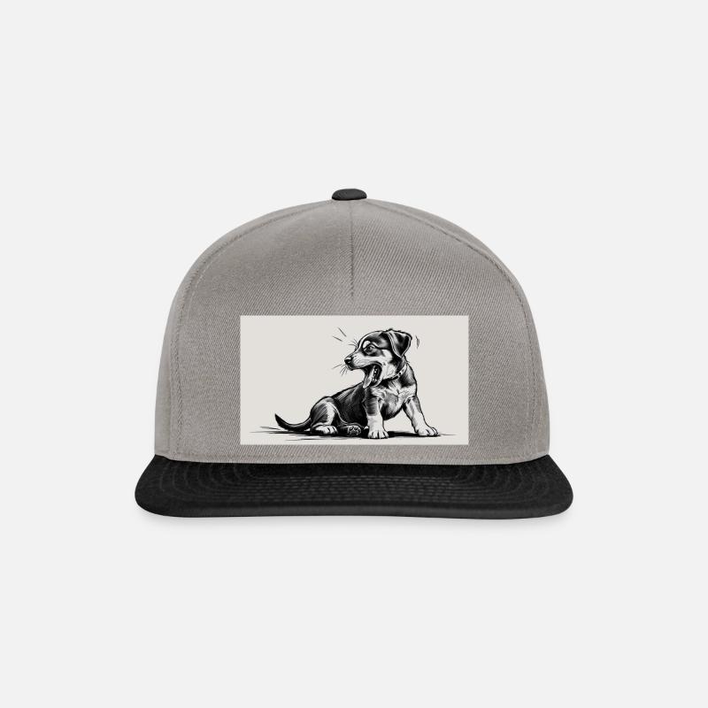 Hundewelpe - Snapback Cap - Graphit/Schwarz