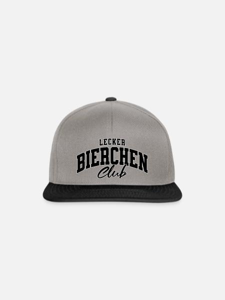 Lecker Bierchen Club - Snapback Cap - Graphit/Schwarz