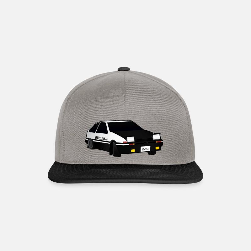 Initial D Dérive Akina - Casquette snapback - gris graphite/noir