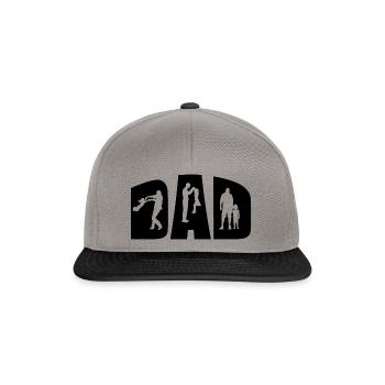 Dad and Daughter Father's Day Gift - Snapback Cap - graphite/black - Front